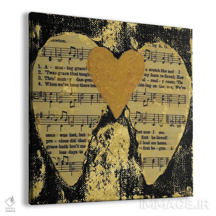 تابلو فیض شگفتانگیز سیاه اثر اشلی بردلی - نمای پرسپکتیو محصول