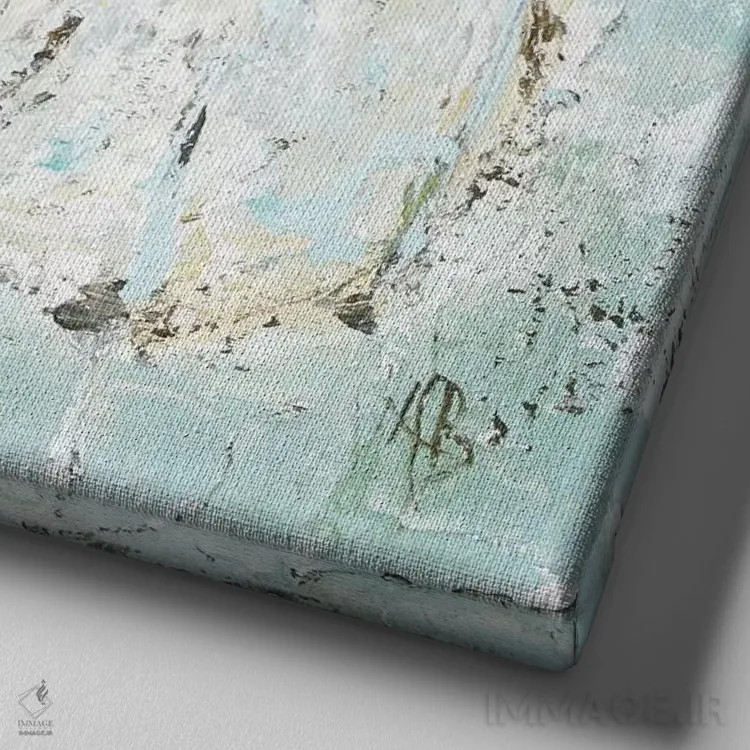 تابلو کدو تنبل سفید اثر اشلی بردلی - نمای نزدیک بافت بوم