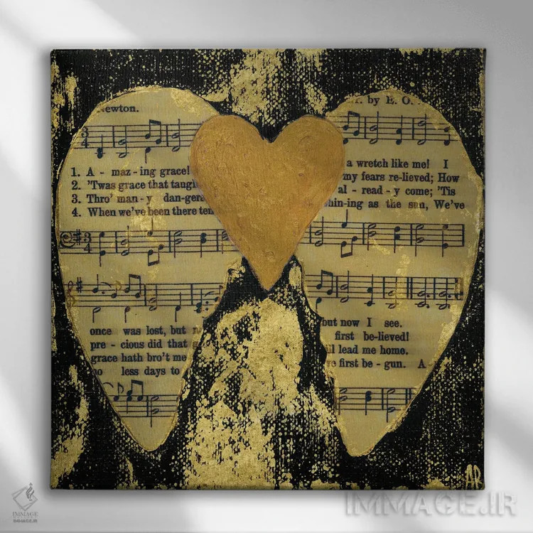 تابلو فیض شگفتانگیز سیاه اثر اشلی بردلی - نمای روبهرو روی دیوار