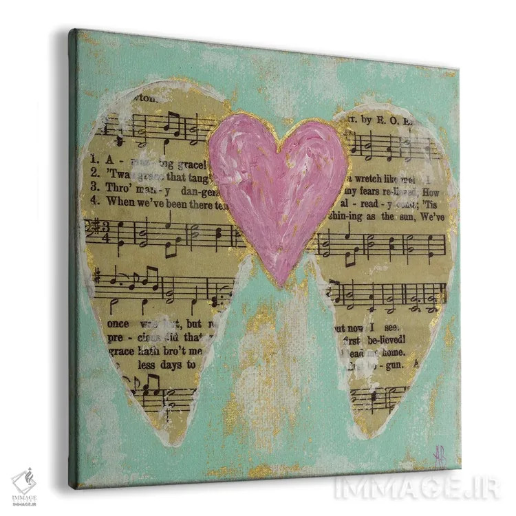 تابلو فیض شگفتانگیز صورتی اثر اشلی بردلی - نمای پرسپکتیو محصول