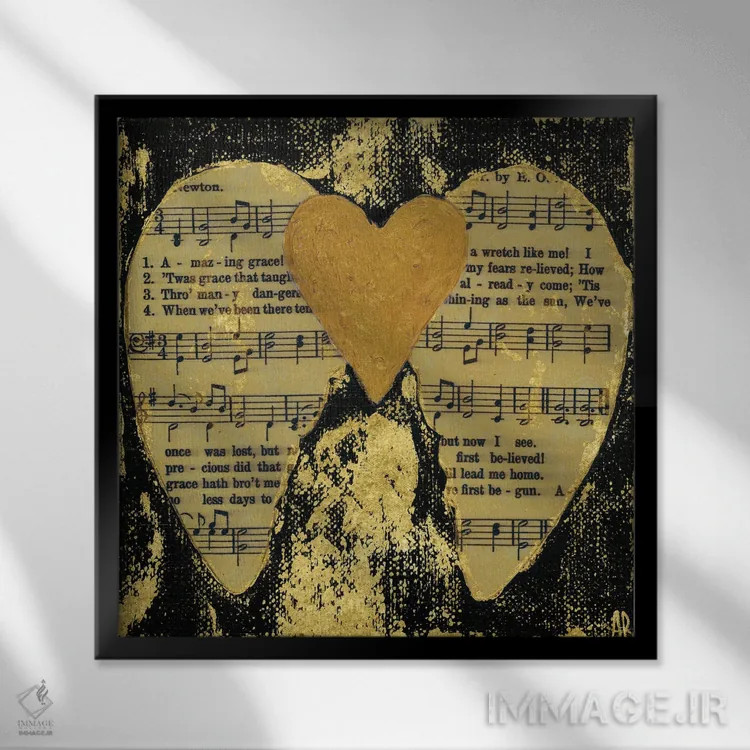 تابلو فیض شگفتانگیز سیاه اثر اشلی بردلی - نمای قابدار مشکی