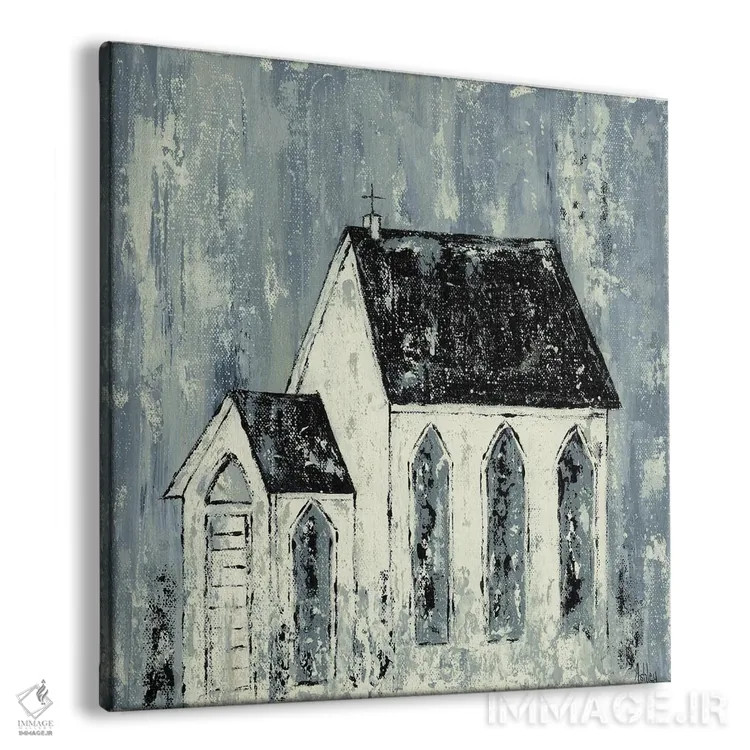 تابلو کلیسای آبی اثر اشلی بردلی - نمای پرسپکتیو محصول