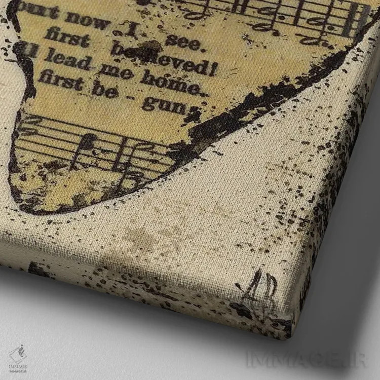 تابلو فیض شگفتانگیز گلی اثر اشلی بردلی - نمای نزدیک بافت بوم