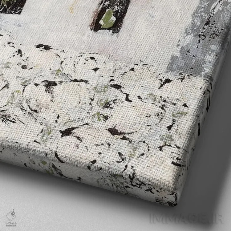 تابلو کلیسای مزرعهٔ پنبه اثر اشلی بردلی - نمای نزدیک بافت بوم