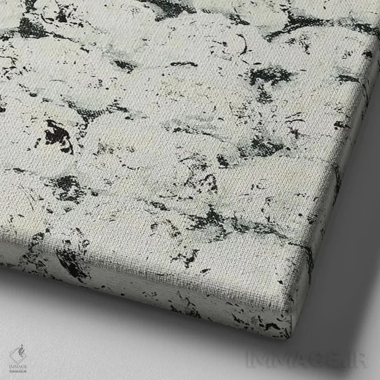 تابلو کلیسا و مزارع پنبه اثر اشلی بردلی - نمای نزدیک بافت بوم