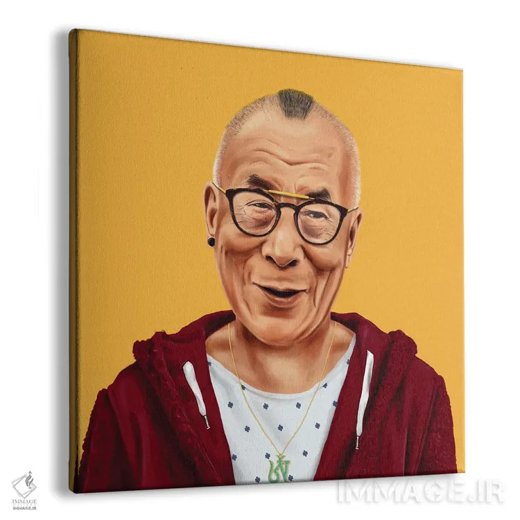 تابلو دالایی لاما (رهبر بودایی) اثر امت شیمونی - نمای پرسپکتیو محصول