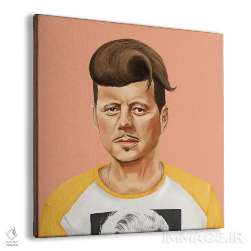 تابلو جان کندی (رئیسجمهور آمریکا) اثر امت شیمونی - نمای پرسپکتیو محصول