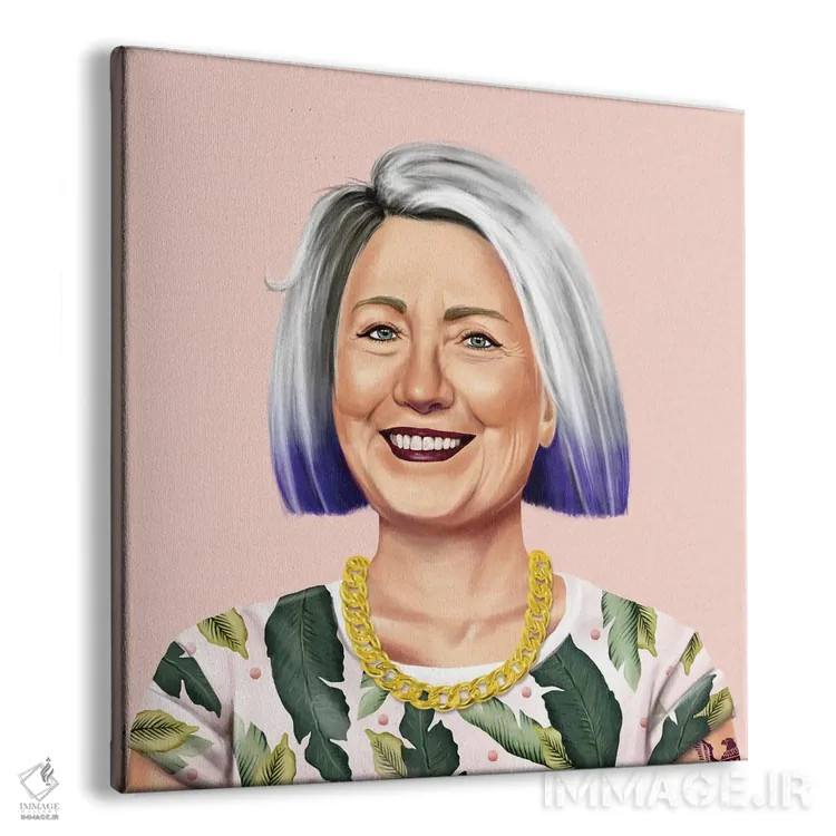 تابلو هیلاری کلینتون (سیاستمدار آمریکایی) اثر امت شیمونی - نمای پرسپکتیو محصول