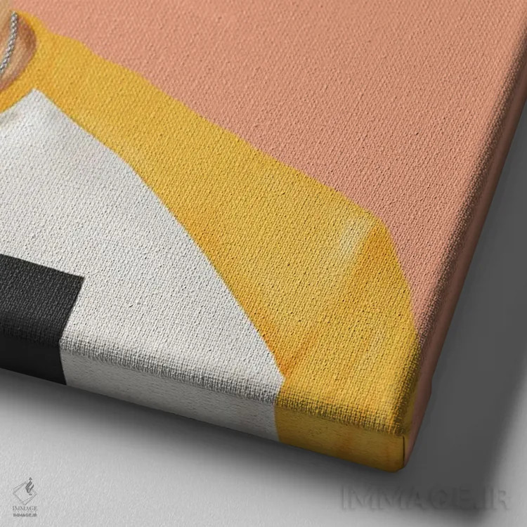 تابلو جان کندی (رئیسجمهور آمریکا) اثر امت شیمونی - نمای نزدیک بافت بوم