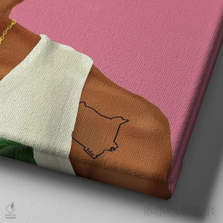 تابلو باراک اوباما (رئیسجمهور آمریکا) اثر امت شیمونی - نمای نزدیک بافت بوم