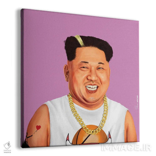 تابلو کیم (احتمالاً کیم جونگ اون) اثر امت شیمونی - نمای پرسپکتیو محصول