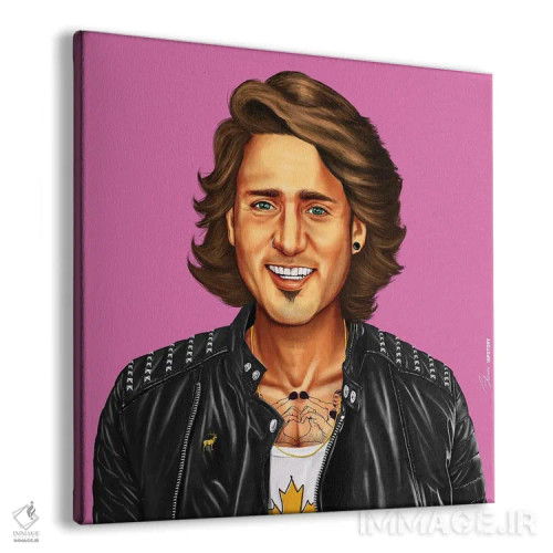 تابلو جاستین ترودو (نخستوزیر کانادا) اثر امت شیمونی - نمای پرسپکتیو محصول