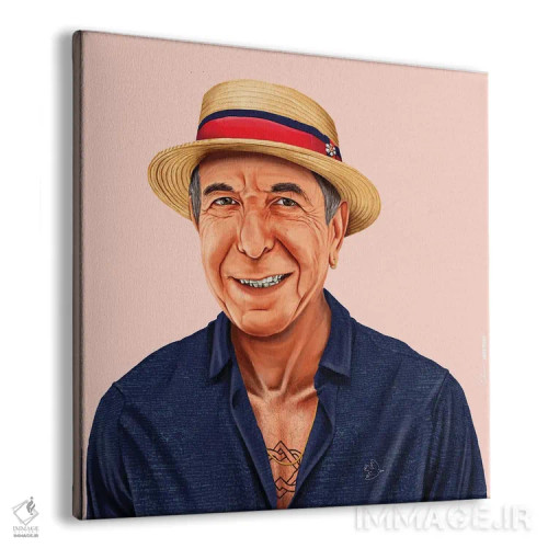 تابلو لئونارد کوهن (خواننده و شاعر) اثر امت شیمونی - نمای پرسپکتیو محصول