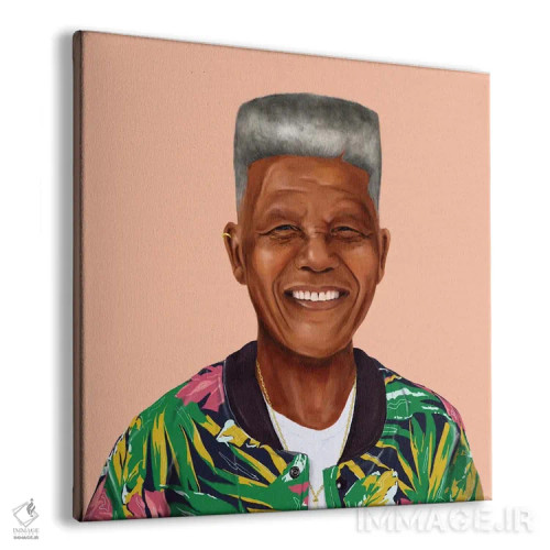 تابلو نلسون ماندلا (رهبر آفریقای جنوبی) اثر امت شیمونی - نمای پرسپکتیو محصول