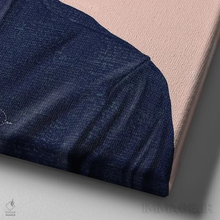 تابلو لئونارد کوهن (خواننده و شاعر) اثر امت شیمونی - نمای نزدیک بافت بوم