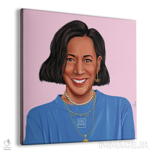 تابلو کامالا هریس (معاون رئیسجمهور آمریکا) اثر امت شیمونی - نمای پرسپکتیو محصول
