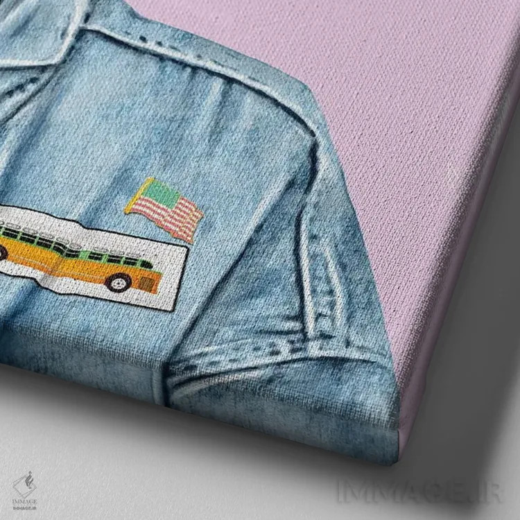 تابلو روزا پارکس (فعال حقوق مدنی) اثر امت شیمونی - نمای نزدیک بافت بوم