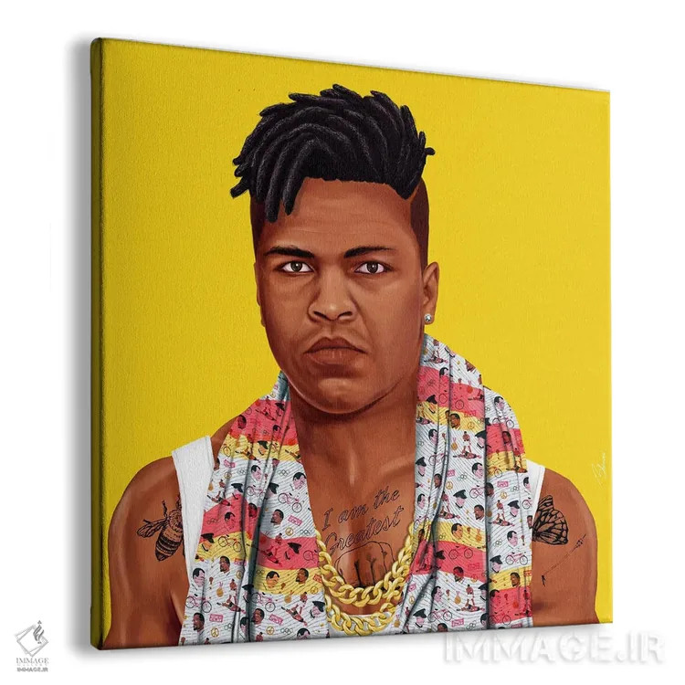 تابلو محمد علی (بوکسور) اثر امت شیمونی - نمای پرسپکتیو محصول