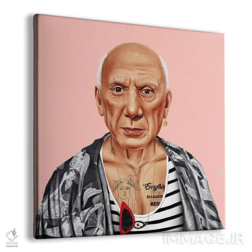 تابلو پابلو پیکاسو (هنرمند) اثر امت شیمونی - نمای پرسپکتیو محصول