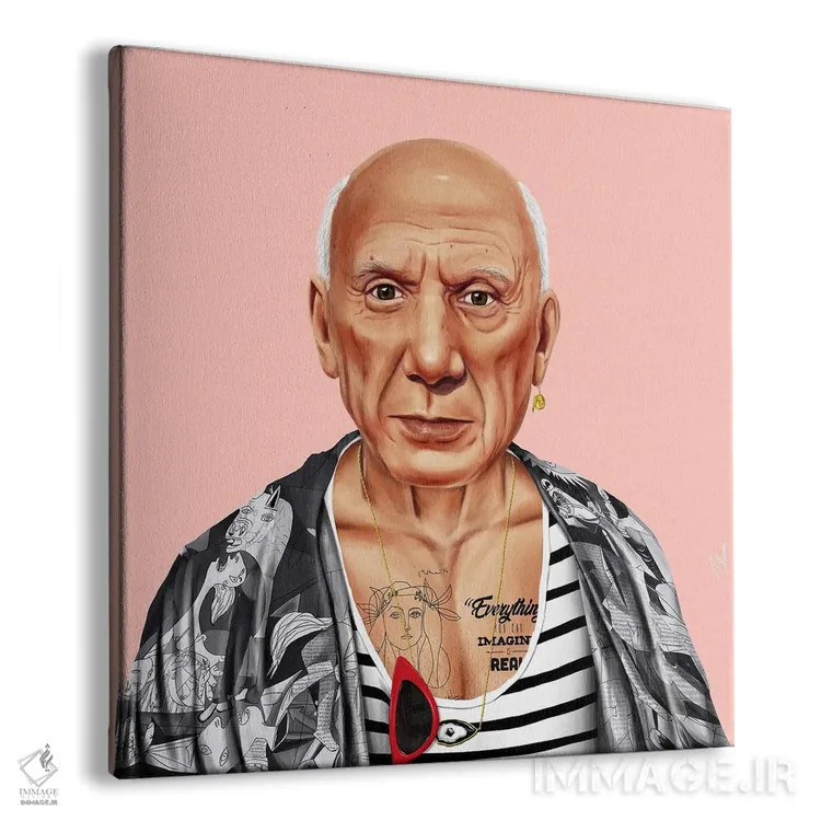 تابلو پابلو پیکاسو (هنرمند) اثر امت شیمونی - نمای پرسپکتیو محصول