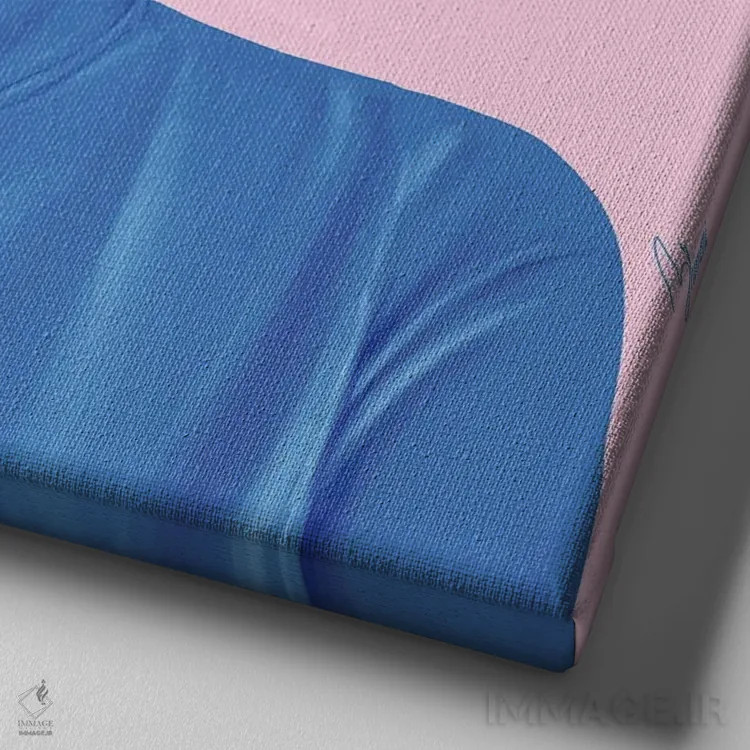 تابلو کامالا هریس (معاون رئیسجمهور آمریکا) اثر امت شیمونی - نمای نزدیک بافت بوم