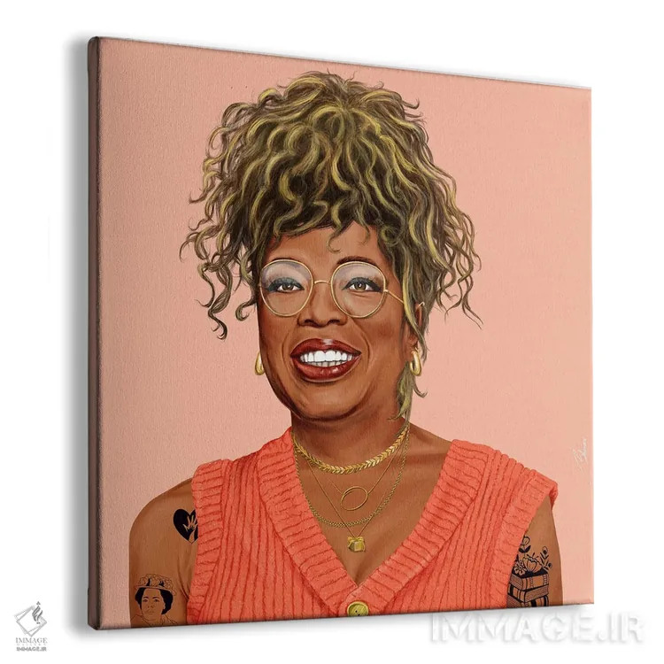 تابلو اپرا وینفری (مجری و فعال رسانهای) اثر امت شیمونی - نمای پرسپکتیو محصول