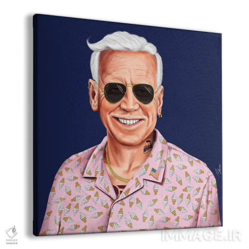 تابلو جو بایدن (رئیسجمهور آمریکا) اثر امت شیمونی - نمای پرسپکتیو محصول