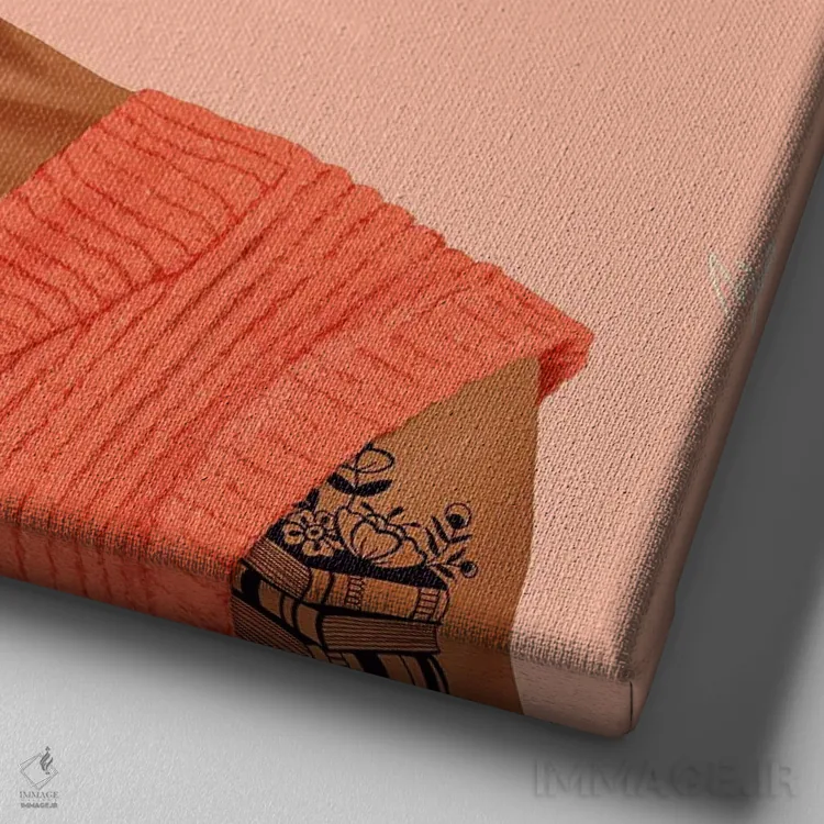 تابلو اپرا وینفری (مجری و فعال رسانهای) اثر امت شیمونی - نمای نزدیک بافت بوم