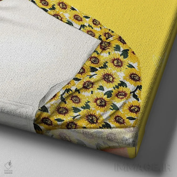 تابلو ونسان ونگوگ (هنرمند) اثر امت شیمونی - نمای نزدیک بافت بوم