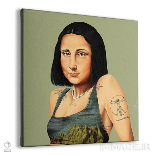 تابلو مونالیزا (اثر هنری) اثر امت شیمونی - نمای پرسپکتیو محصول