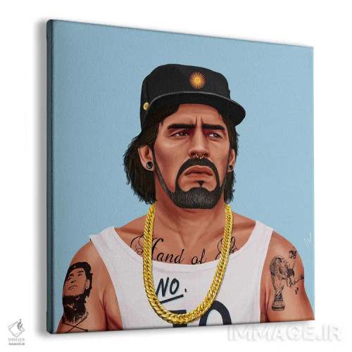 تابلو دیگو آرماندو مارادونا (فوتبالیست) اثر امت شیمونی - نمای پرسپکتیو محصول