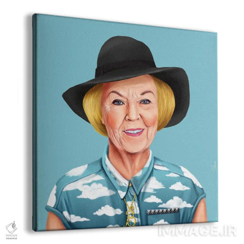 تابلو ملکه بئاتریکس (هلند) اثر امت شیمونی - نمای پرسپکتیو محصول