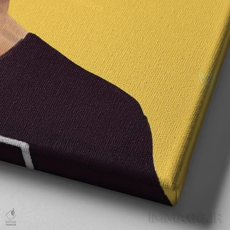 تابلو موشه دایان (سیاستمدار اسرائیلی) اثر امت شیمونی - نمای نزدیک بافت بوم