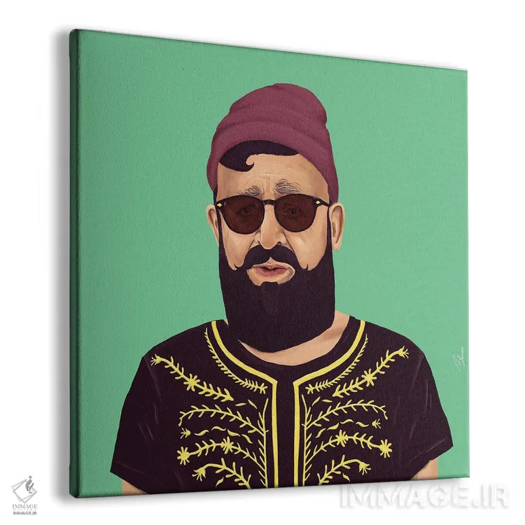 تابلو عوفادیا یوسف (رهبر معنویتی اسرائیل) اثر امت شیمونی - نمای پرسپکتیو محصول