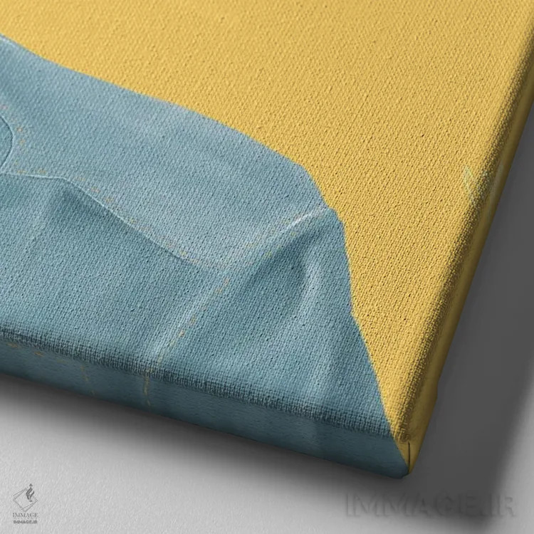 تابلو شولامیت آلونی (سیاستمدار اسرائیلی) اثر امت شیمونی - نمای نزدیک بافت بوم