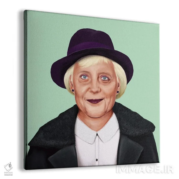 تابلو آنگلا مرکل (صدر اعظم آلمان) اثر امت شیمونی - نمای پرسپکتیو محصول