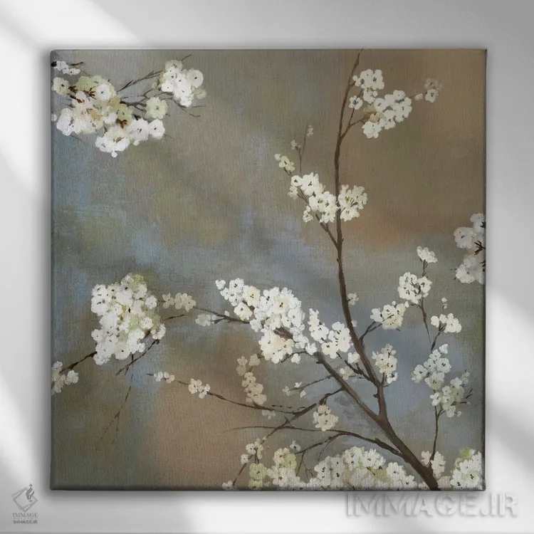 تابلو ستایش بهار I اثر آسیا جنسن - نمای روبهرو روی دیوار