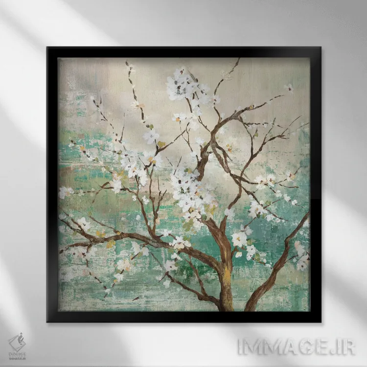 تابلو کیوتو I (شهر ژاپن) اثر آسیا جنسن - نمای قابدار مشکی