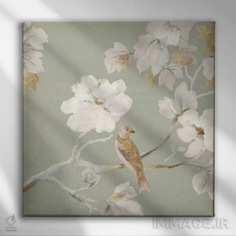 تابلو ماگنولیای بهشتی I اثر آسیا جنسن - نمای روبهرو روی دیوار