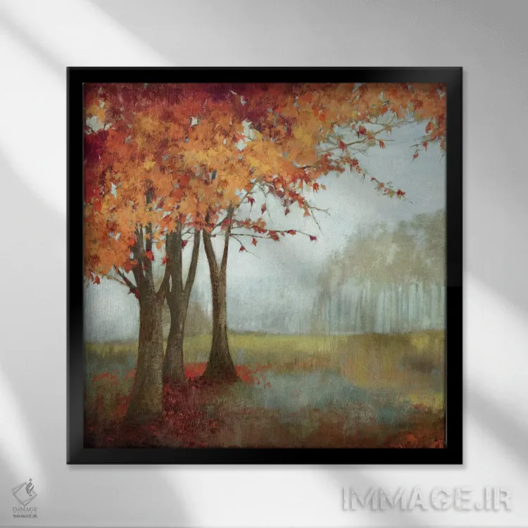 تابلو احساس فضا II اثر آسیا جنسن - نمای قابدار مشکی