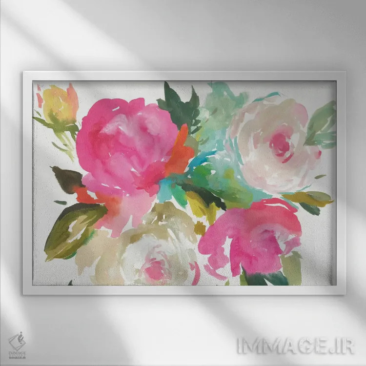 تابلو بل I اثر آسیا جنسن - نمای قابدار سفید