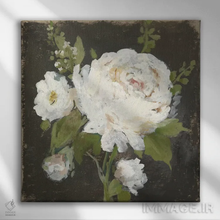 تابلو میوهٔ گل II اثر آسیا جنسن - نمای روبهرو روی دیوار