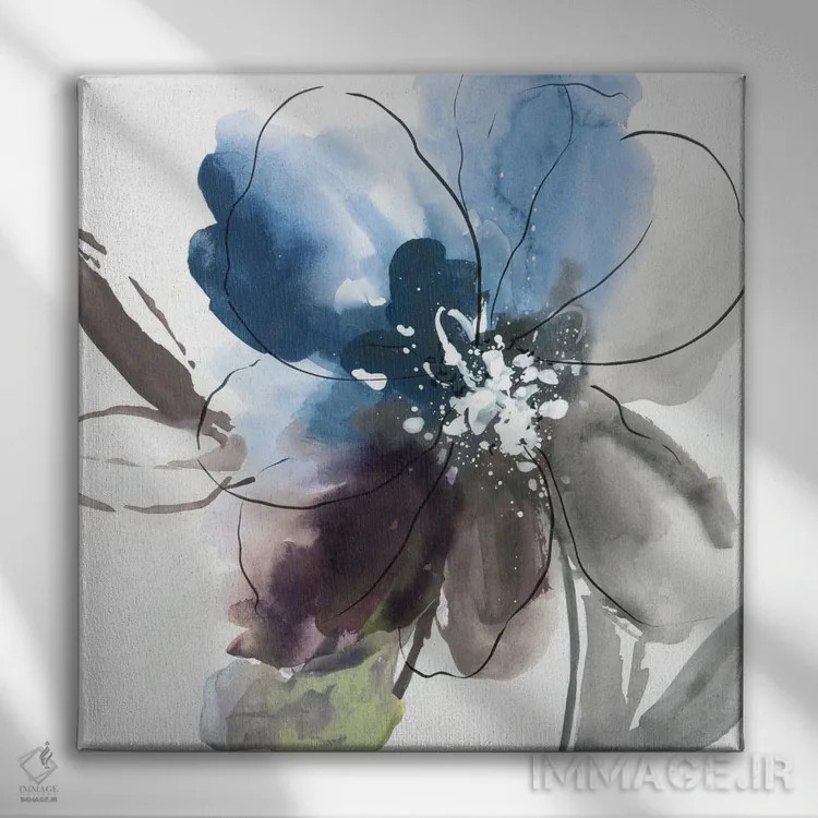 تابلو قدرت گل II اثر آسیا جنسن - نمای روبهرو روی دیوار