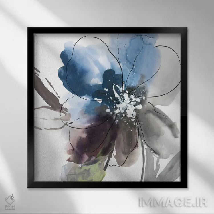 تابلو قدرت گل II اثر آسیا جنسن - نمای قابدار مشکی