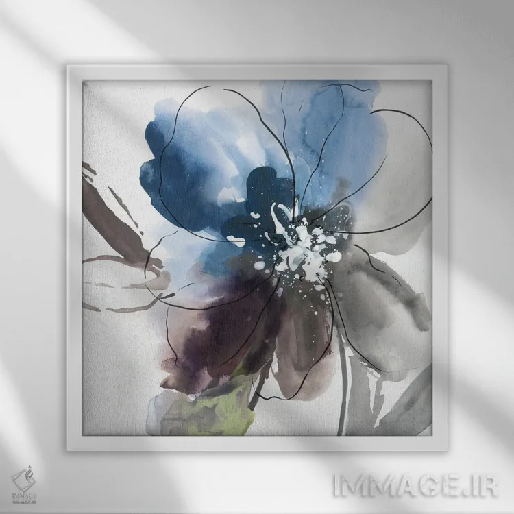 تابلو قدرت گل II اثر آسیا جنسن - نمای قابدار سفید