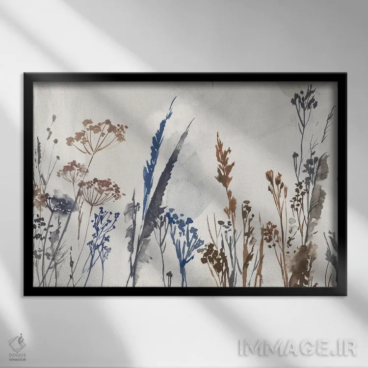 تابلو چمن تابستانی اثر آسیا جنسن - نمای قابدار مشکی