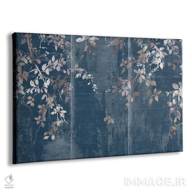 تابلو باغ ژاپنی نیلی اثر آسیا جنسن - نمای پرسپکتیو محصول