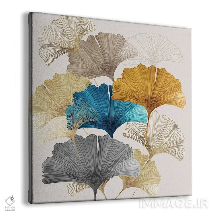 تابلو جینکو طلایی II اثر آسیا جنسن - نمای پرسپکتیو محصول