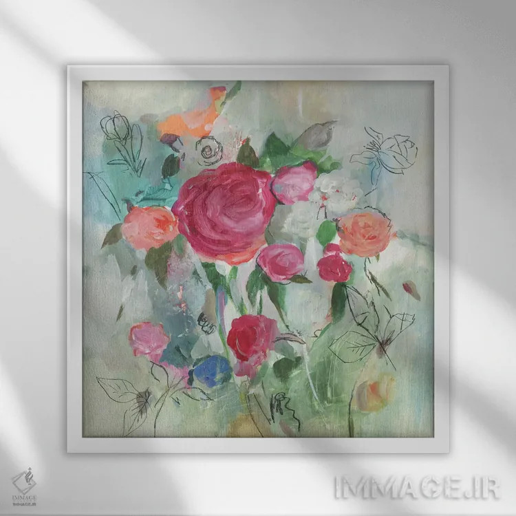 تابلو انتخابهای تابستانی اثر آسیا جنسن - نمای قابدار سفید