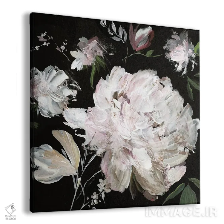 تابلو برداشت صورتی II اثر آسیا جنسن - نمای پرسپکتیو محصول